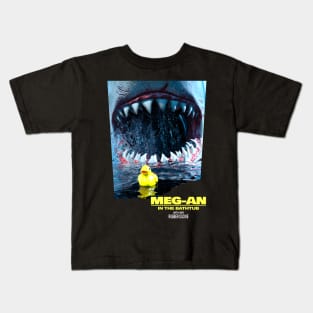 Megalodon the terror of the bathrooms - Parody Kids T-Shirt